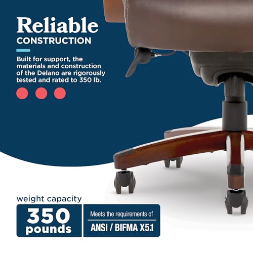 Executive Office Chair with Lumbar Support and Memory Foam Cushion T501837