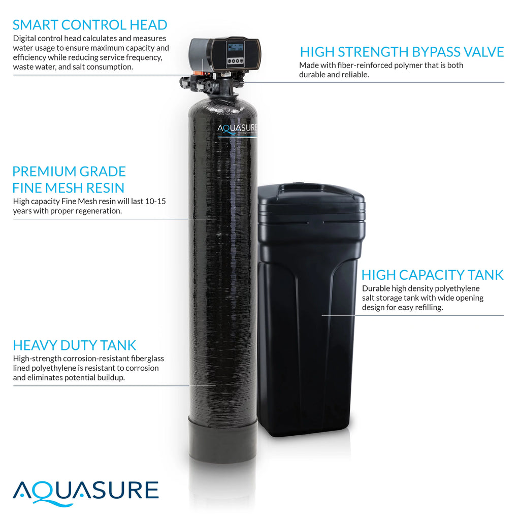 32,000 Grain Water Softener with Iron Removal and Digital Control Head V92772