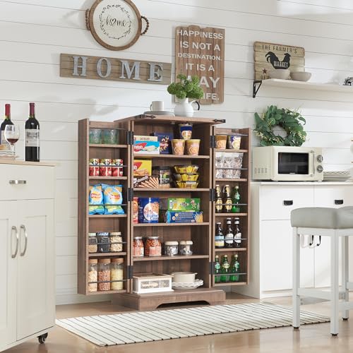 Farmhouse Storage Cabinet with Barn Doors and Adjustable Shelves X3170