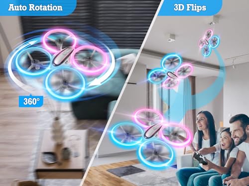 RC Drone with 720P HD FPV Camera for Kids with LED Light and Remote Control Q603