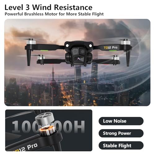 4K Camera Drone for Beginners with Foldable Design and Carrying Case D772794