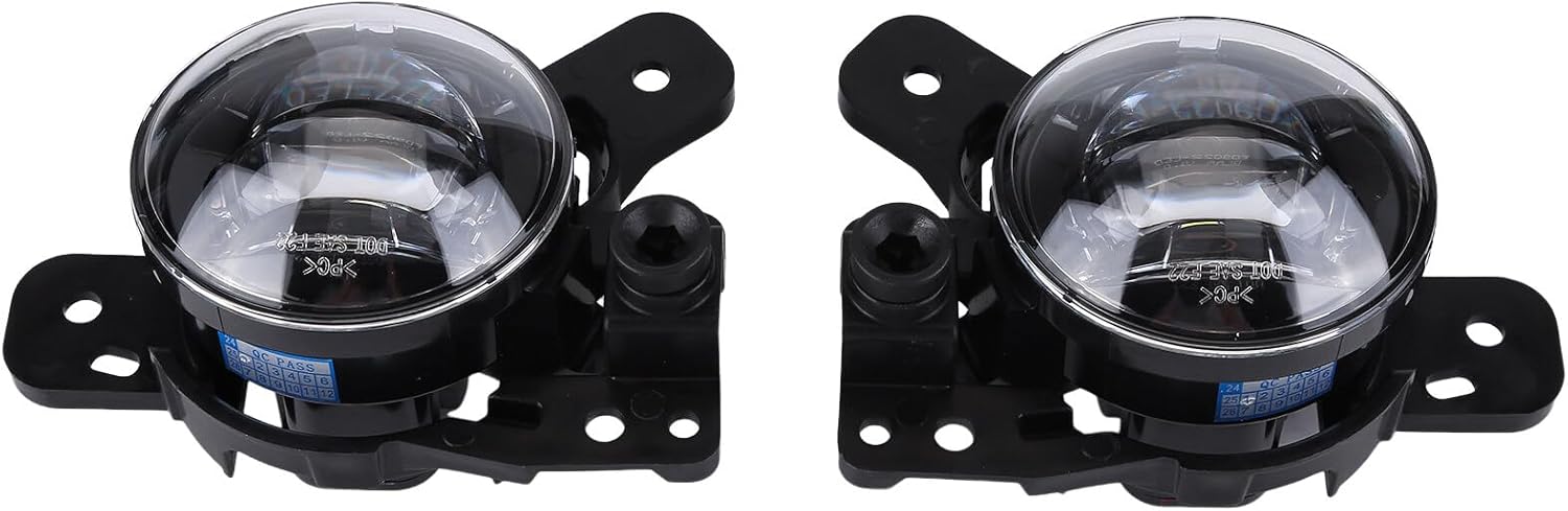 Front Bumper LED Fog Light with Cover and Wire Harness for 2023 2024 Chevy Colorado D580