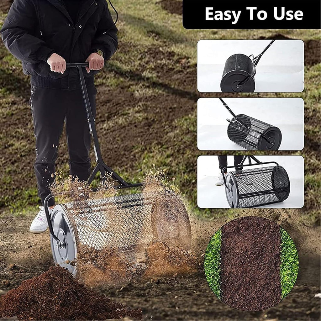 Metal Mesh Manure Spreader with Adjustable T-Shaped Handle G433730