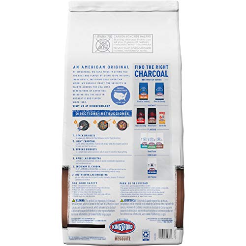 Charcoal Briquettes with Mesquite for Grilling, 16 Pounds L774
