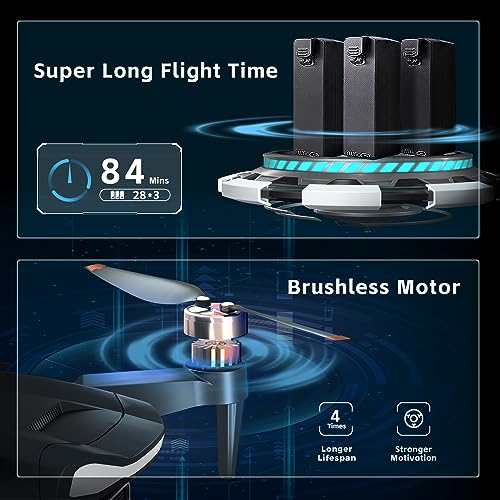 Brushless Motor Drone with 4K HD Camera for Beginners J3450