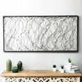 LuxenHome Metal Wall Art, 46" Black Wall Decor, Luxury Living Room Wall Decor, Metal Branch Wall Decor, Modern Hanging Black Metal Wall Decoration, Large Wall Art Decor, Wall Sculptures Home Decor,