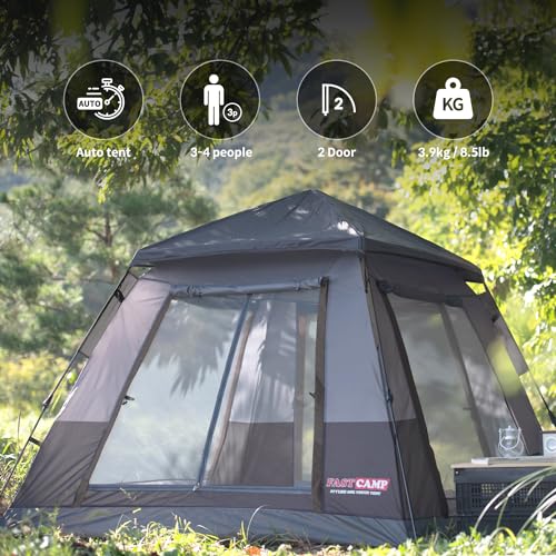 Pop Up Tent for Camping, 2-3 Person, Waterproof, Easy Setup I169