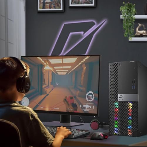 RGB Gaming Desktop PC - Intel Core i7, GTX 1050 Ti, 16GB RAM, 512GB SSD, WiFi, Windows 10 Pro A908642