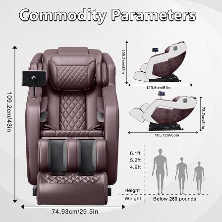 Massage Chair Full Body, Zero Gravity Recliner with Heat and Air Massage C752