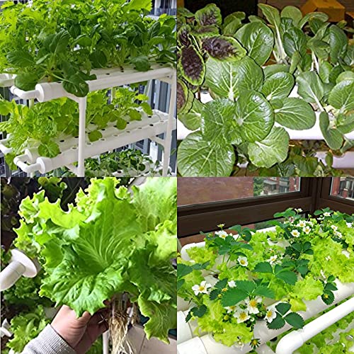 Hydroponics Growing System 108 Plant Sites, 3 Layers PVC-U Pipes Grow Kit D794