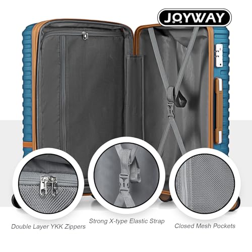 Expandable Carry-On Luggage Set, Lightweight Hard Shell 20 Inch with Spinner Wheels M12570