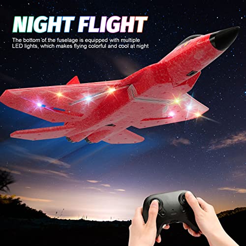 F22 RC Airplane Fighter, 2.4Ghz 2 Channel Remote Control Plane for Kids Beginners Y282