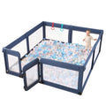 Baby Playpen,Large Playpen for Babies and Toddlers,Baby Play Pen Play Yard with Door, Sturdy Baby Fence with Safety Gate,Baby Play Yard with Soft Breathable Mesh,79”x59”Baby Gate Playpen,Black