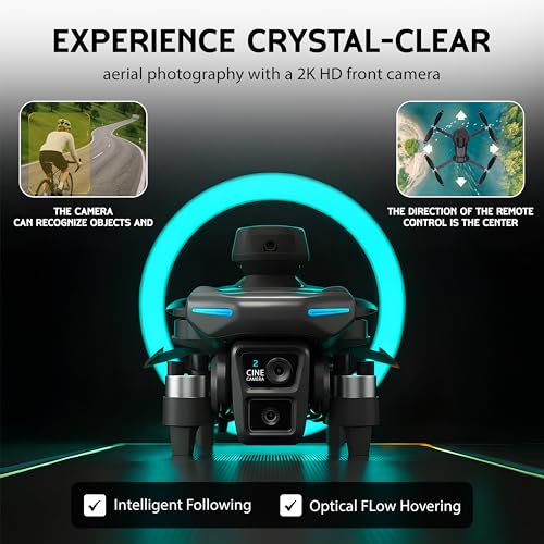 Foldable Drone with Dual 2K Camera for Beginners and Adults Z7777