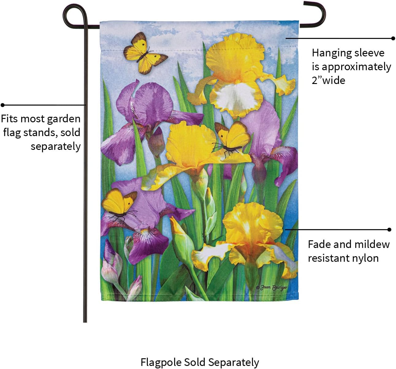 Spring Suede Garden Flag 12x18 Double Sided R260