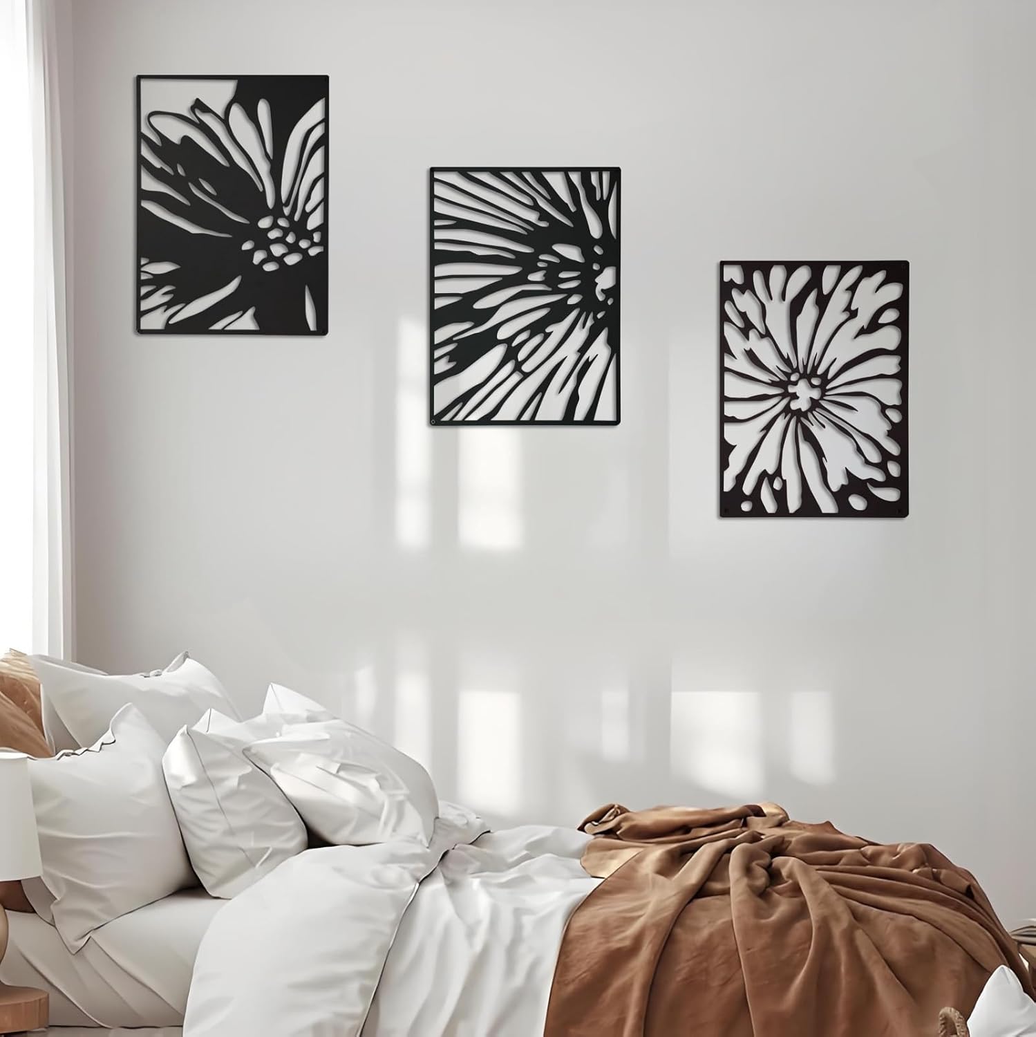 Metal Wall Art Decor, 16" Modern Abstract Wall Decor for Living Room Bedroom V142294