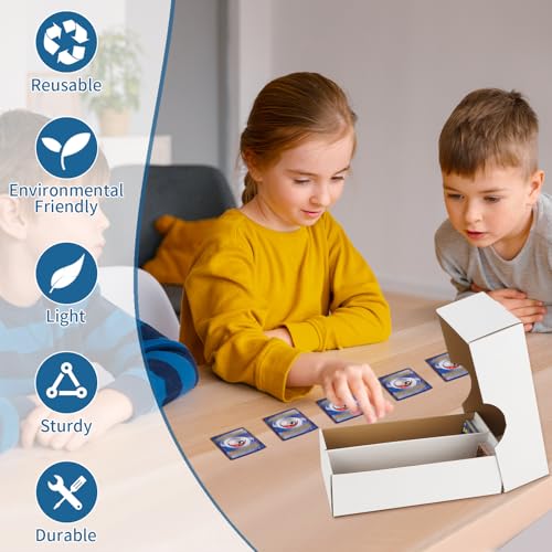 Card Storage Box, 1600 Count, Bulk Card Organizer for Sports Collectors (6 Set) W1627