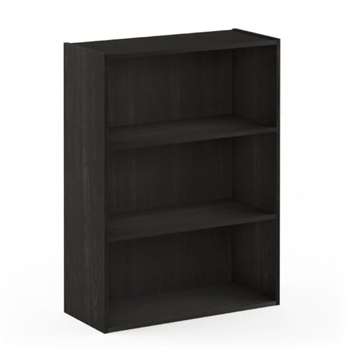 3-Tier Open Shelf Bookcase, Americano E787305