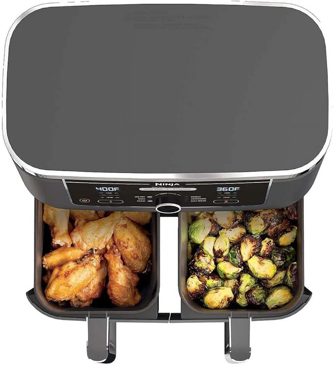 10qt XL 2-Basket Air Fryer with DualZone Technology Y9449