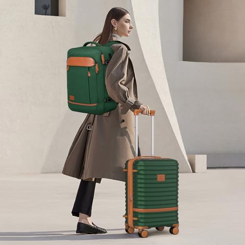 Expandable Carry-On Luggage Set, Lightweight Hard Shell 20 Inch with Spinner Wheels M12570
