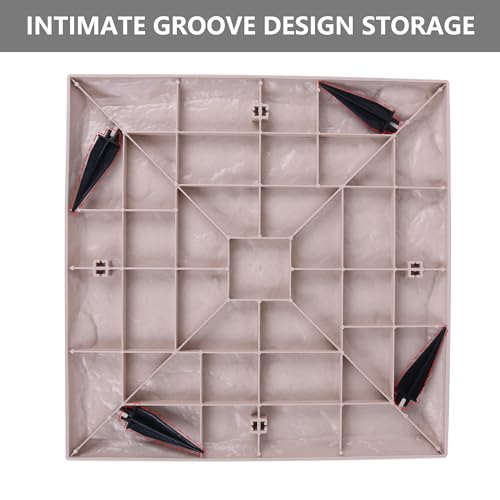 Large Stepping Stones Outdoor Garden Walkway, Durable Plastic Pavers with Ground Stakes H7704
