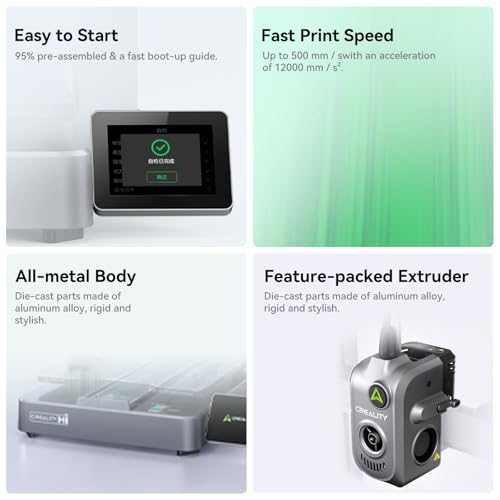 Multicolor 3D Printer with Auto Leveling, 500mm/s High Speed A62856