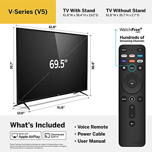 50-Inch 4K UHD LED Smart TV with Voice Remote, Dolby Vision, HDR10+ M849380