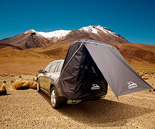 SUV Camping Tent Car Tailgate Shade Awning with Screen Net Waterproof I2915