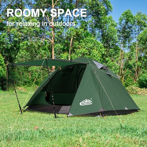 2-3 Person Backpacking Tent, Waterproof Windproof 4 Season, Easy Setup for Camping Hiking S275