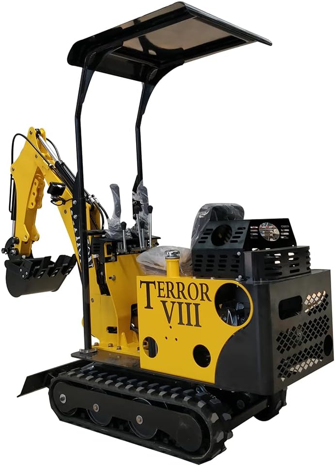 Mini Excavator Gas Engine Crawler for Construction, Farms, Roads, Parks, Orchards, Gardens, Digging Trenches, Fertilizing, Weeding G377923