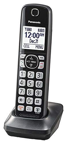 Cordless Phone Handset Accessory for KX-TGF540/570/TG785 Systems, Black Q14904