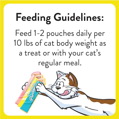 Creamy Puree Lickable Cat Treats, 0.42 oz Tubes, 48 Count Y26330