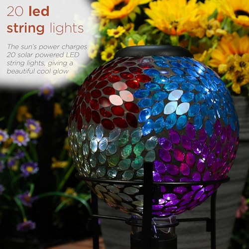 8" Glass Gazing Globe with Color Changing LED Lights H77402