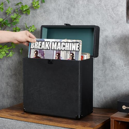 Vinyl Record Storage and Carrying Case, Holds 30 Albums H2930