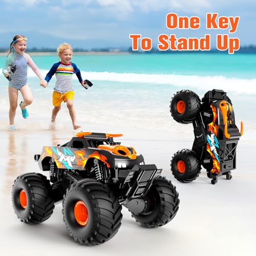 Remote Control Monster Truck 4WD Waterproof Off-Road RC Car D256