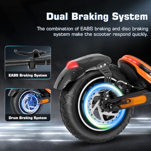 Electric Scooter for Adults, 850W Motor, 30 Miles Range, Folding with Wide Pneumatic Wheel L7670