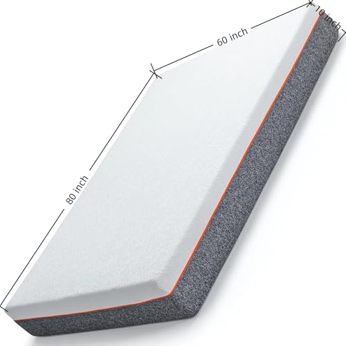 Twin Size Cooling Gel Memory Foam Mattress, Medium Firm, Fiberglass Free Y87821
