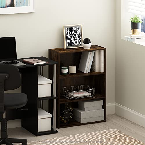 3-Tier Open Shelf Bookcase, Americano E787305