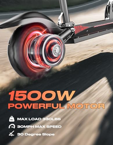 Electric Scooter for Adults, 1500W Motor, 45 Mile Range, 30 MPH, Folding Commuter Q97032