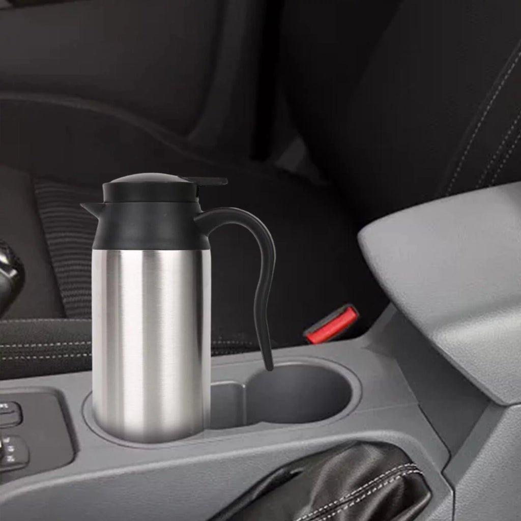 Car Kettle Stainless Steel Heated Mug for Travel Camping X3583
