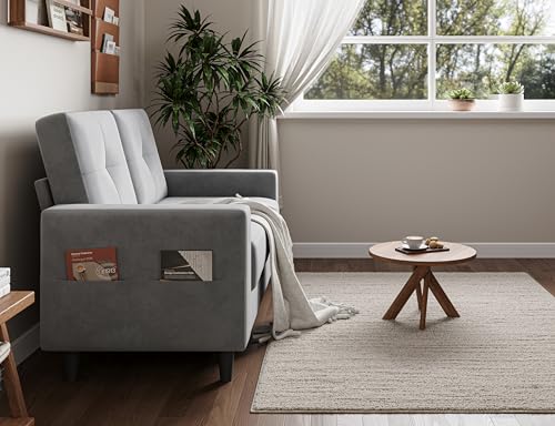 Small Loveseat Sofa 53" 2 Seater Couch for Bedroom, Apartment, Office, Living Room D122