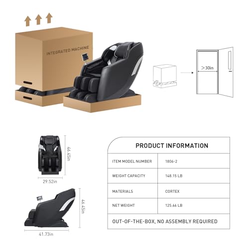 Zero Gravity Full Body Massage Chair with Airbags and Heat G7625