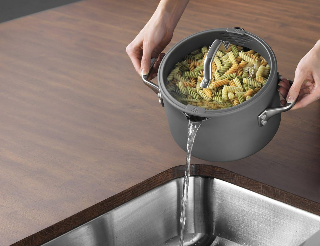 Nonstick Stock Pot with Lid, 6-Quart B657