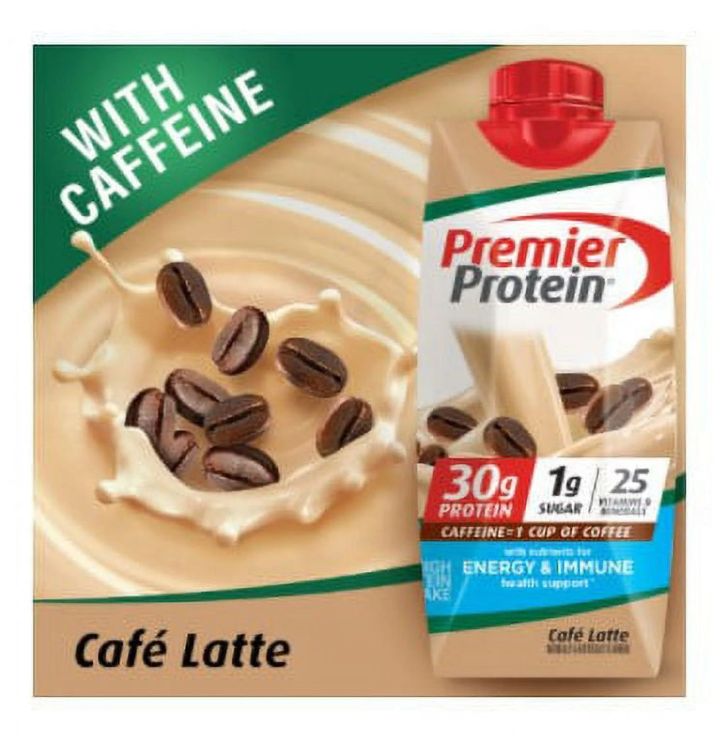 Cafe Latte Protein Shakes with Energy and Immune Support, 11 fl oz, 18-pack T33057