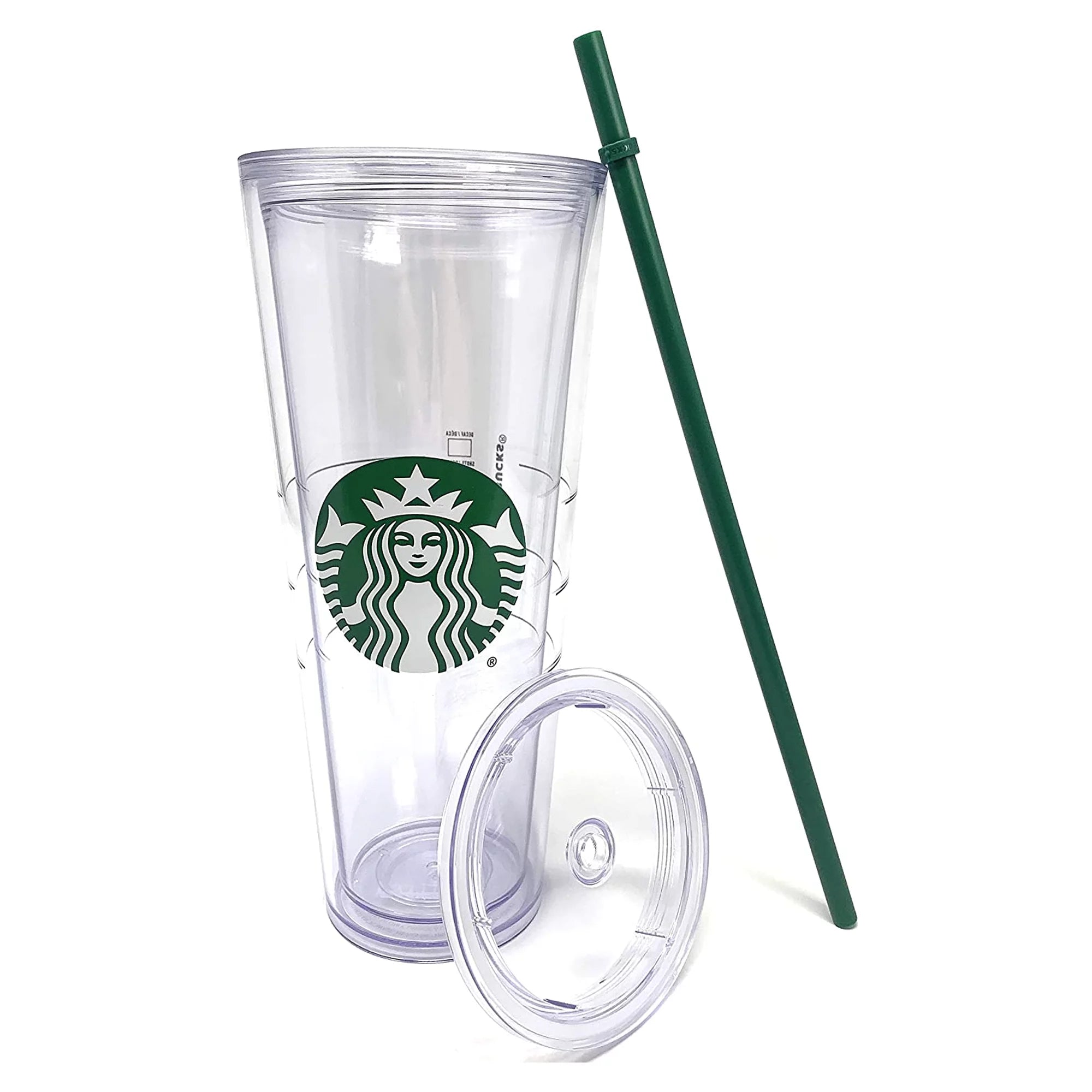 Clear Venti Tumbler with Straw - 24 oz Acrylic F78183