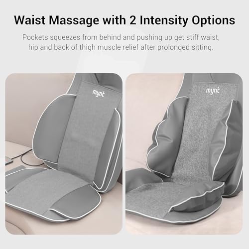 3D Shiatsu Neck and Back Massager with Heat for Chair U9478