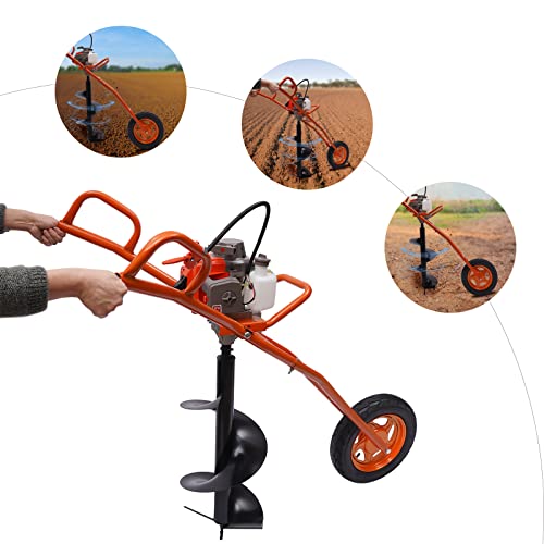 Post Hole Digger 3HP Gas Powered Earth Auger with 11" Bit M59168