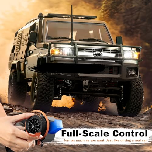 1/12 RC Rock Crawler 4x4 Pickup Truck, 2.4GHz Remote Control Off Road Car N638729