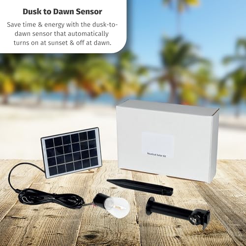Solar Powered Lighthouse Kit for Outdoor Waterproof LED Decor S146516