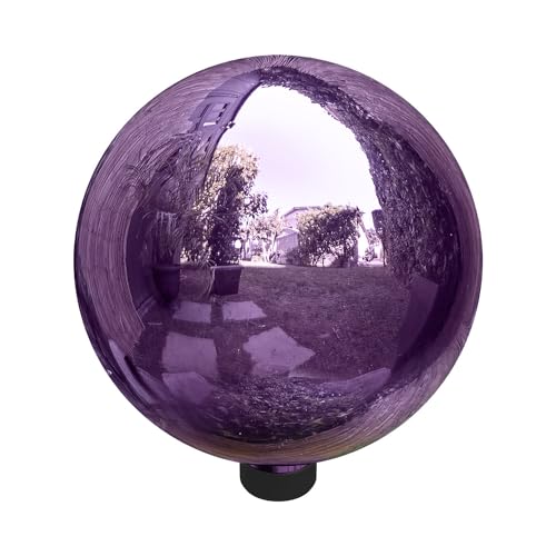 10" Glass Gazing Globe for Indoor/Outdoor Yard Décor, Blue N1145
